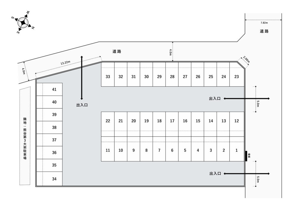 場内図 | 熊谷第２大栄駐車場