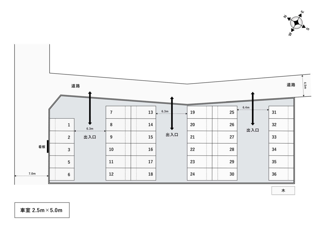 場内図 | 千駄野大栄駐車場
