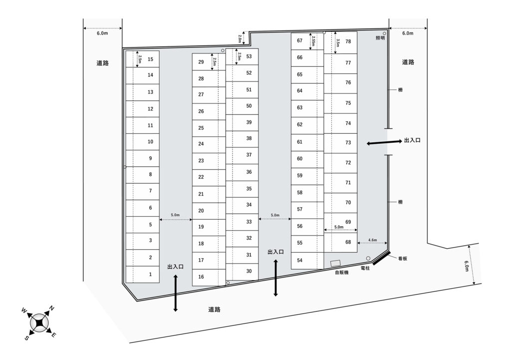 場内図 | 伊奈大栄駐車場