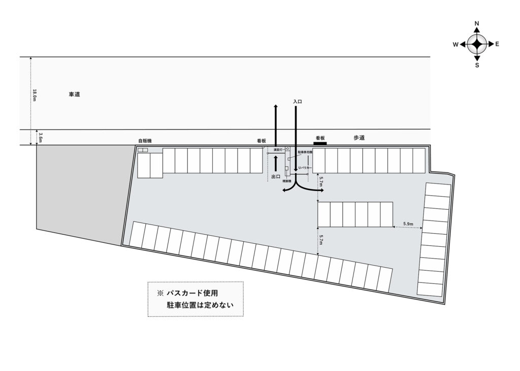 場内図 | 大栄パーク坂戸駅前(月極)