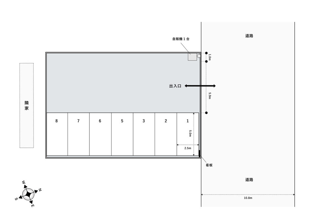 場内図 | 熊谷伊勢町大栄駐車場