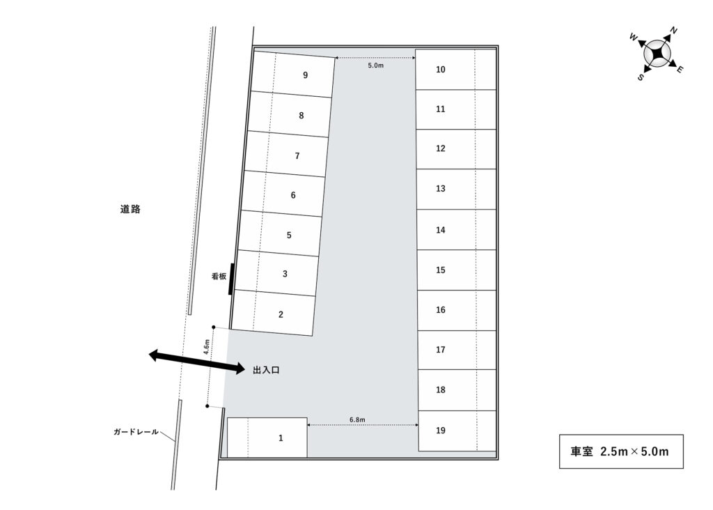 場内図 | 駒場第２大栄駐車場