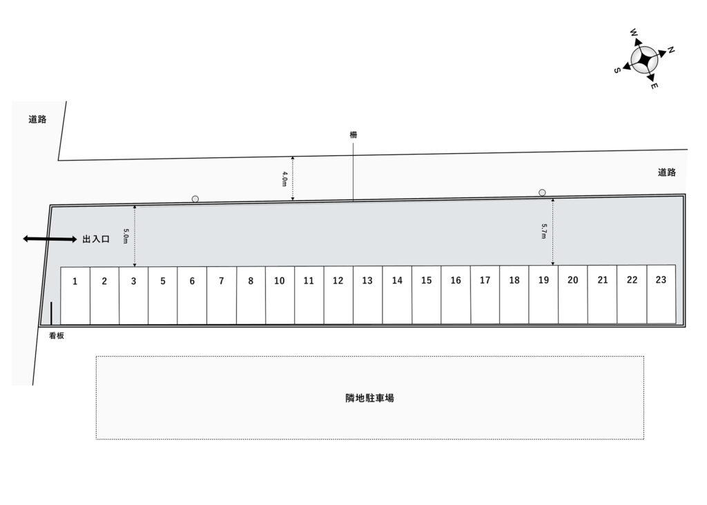 場内図 | 志木中宗岡大栄駐車場