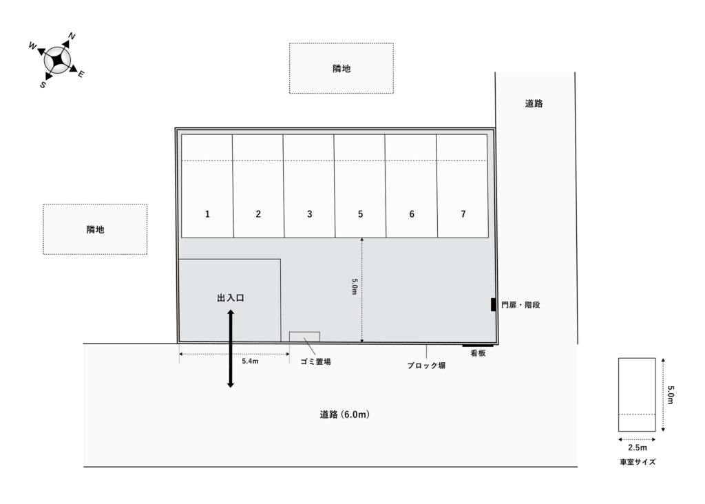 場内図 | 北袋町２丁目第２大栄駐車場