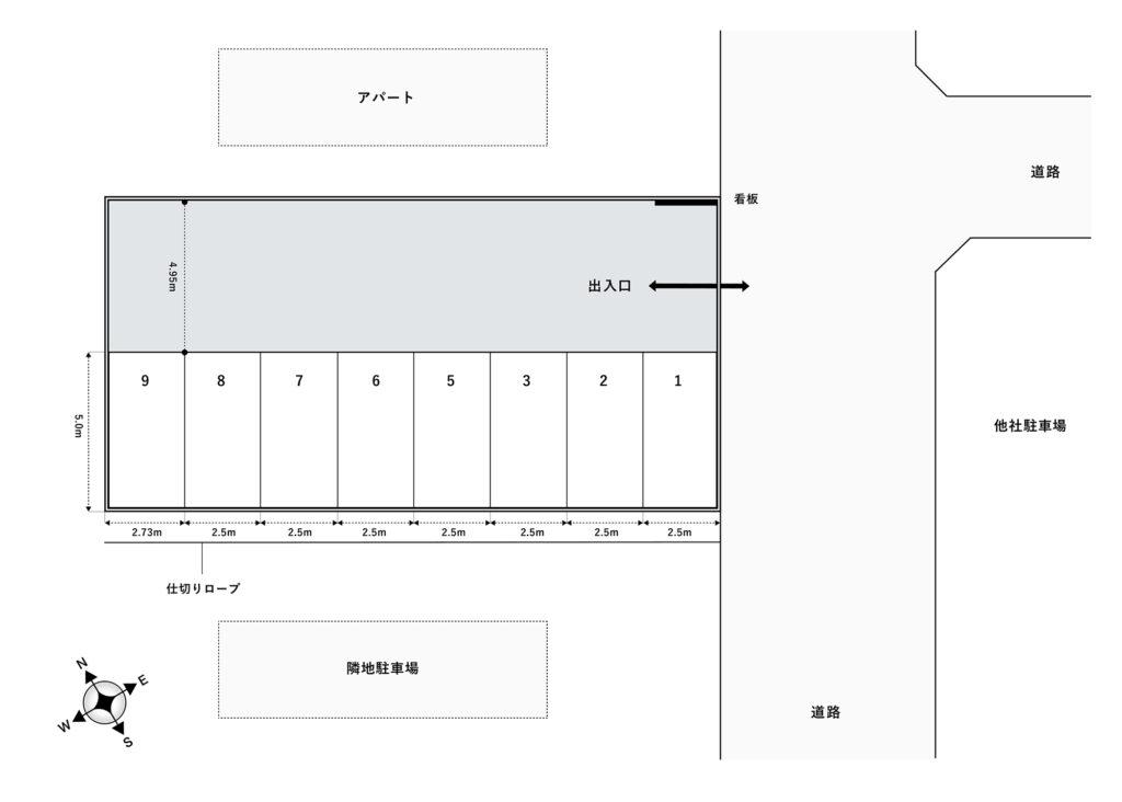 場内図 | 籠原駅北口第３大栄駐車場