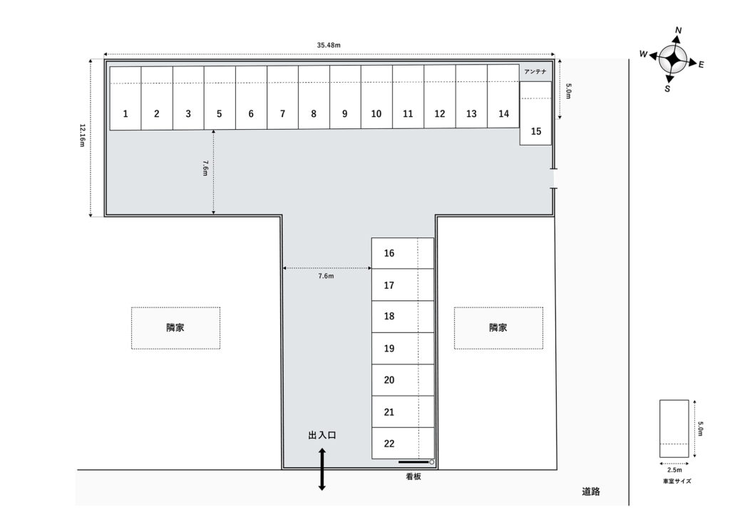 場内図 | 桶川寿２丁目第２大栄駐車場