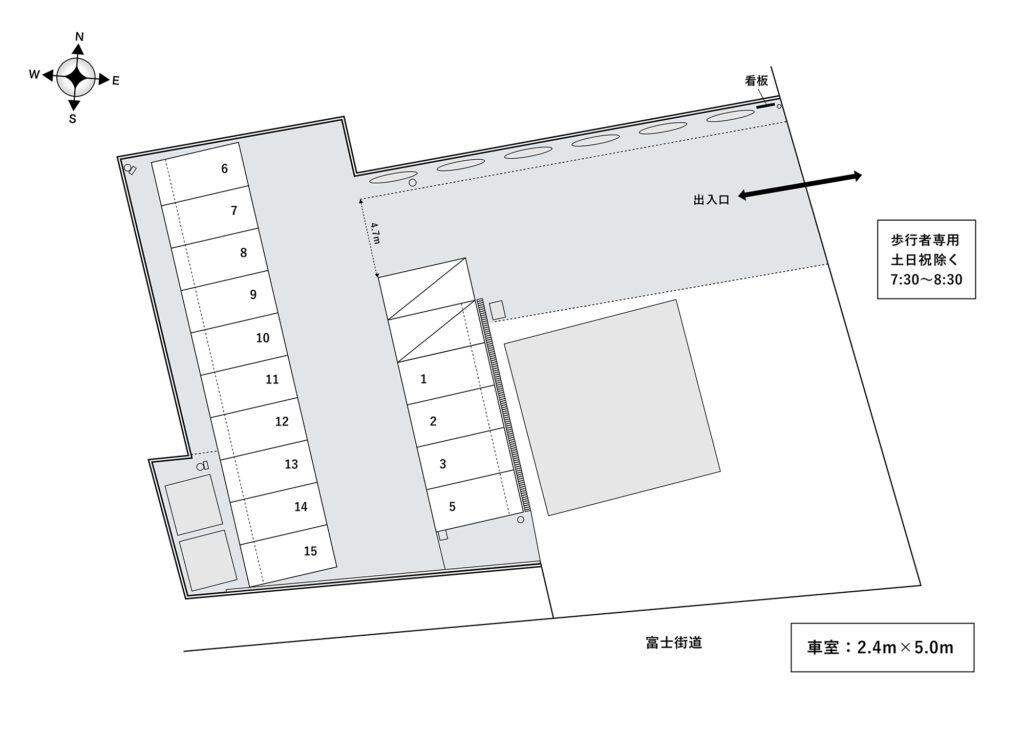場内図 | 石神井町７丁目大栄駐車場