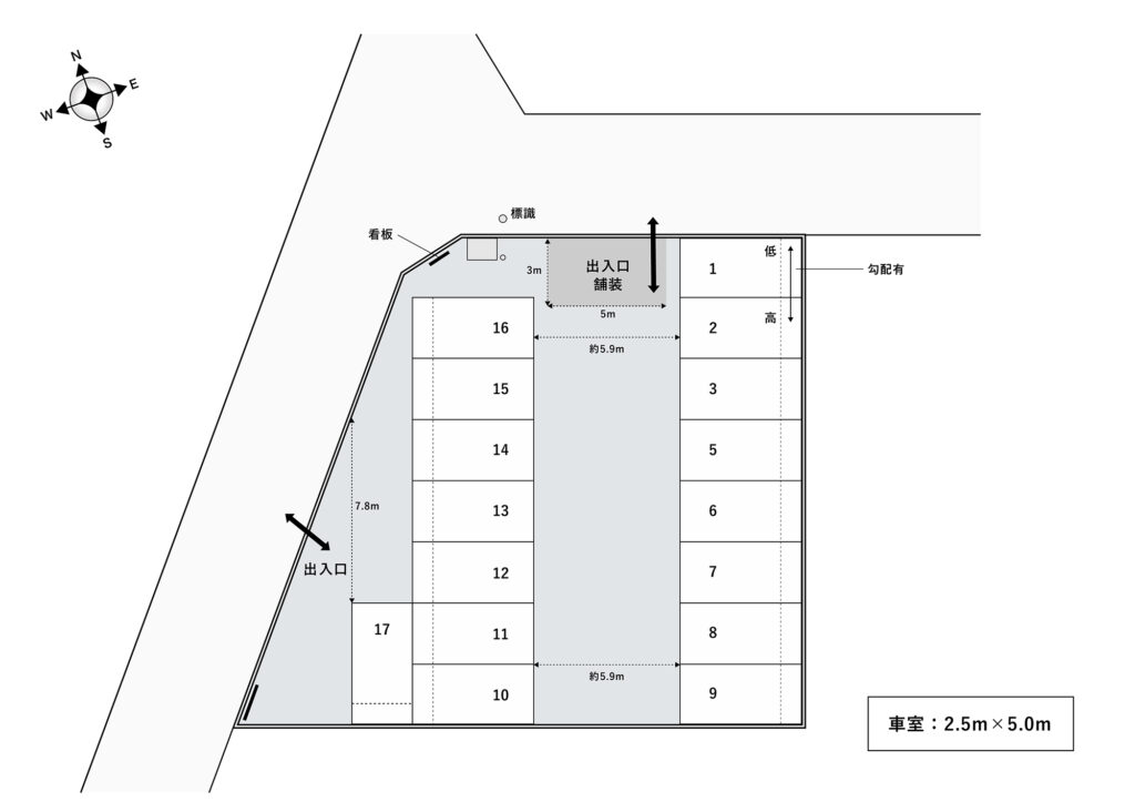 場内図 | 伊奈町栄２丁目大栄駐車場