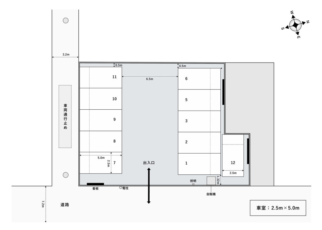 場内図 | 武里駅西口大栄駐車場